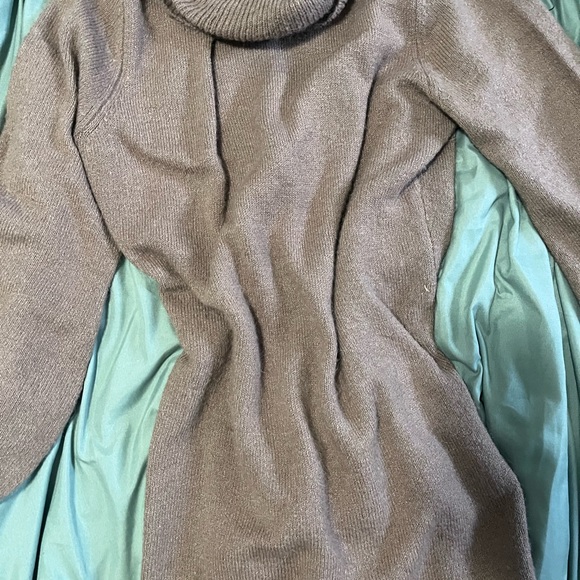 Warm fuzzy Knit turtle neck sweater dress - Picture 4 of 4